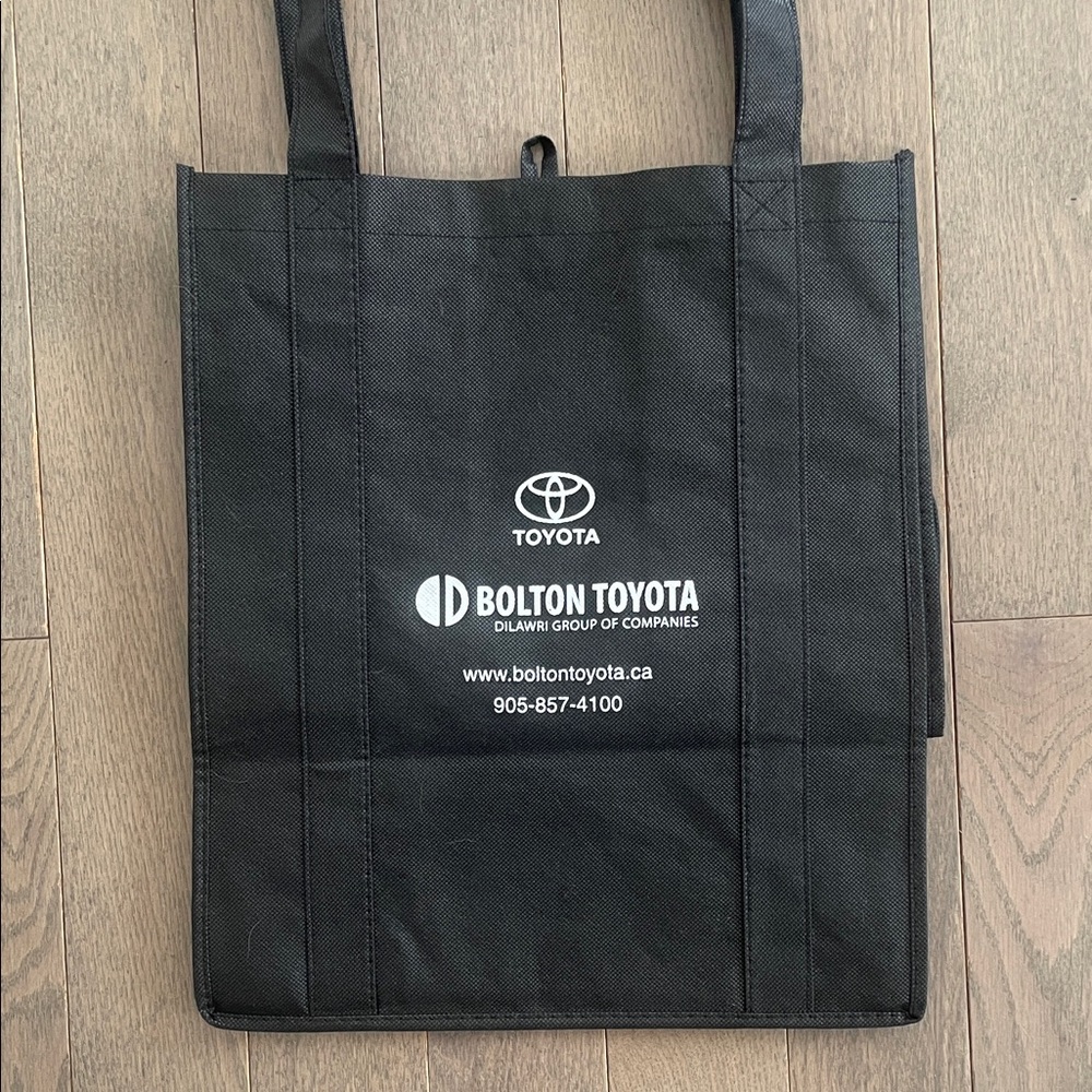Black Tote Bag • Large 15x 13x 10” • Brand New
